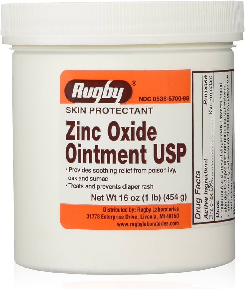 Zinc Oxide Ointment by Rugby： Prevents Chafing and Soothes Irritated Skin