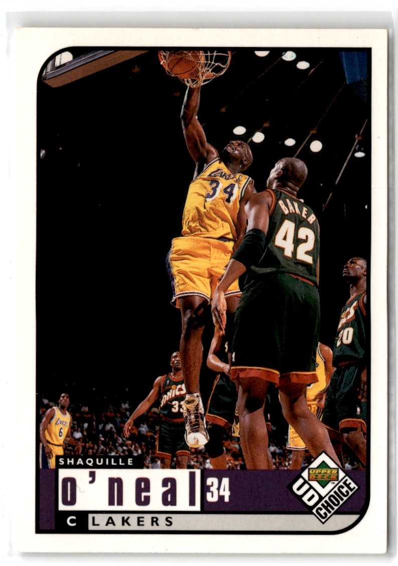 1997 Upper Deck UD3 Basketball Card 34 Shaquille ONeal Los Angeles Lakers