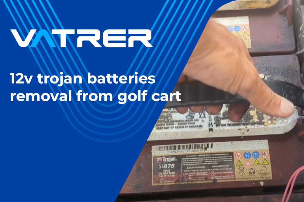 Easy Process for 12V Trojan Battery Removal in Golf Carts