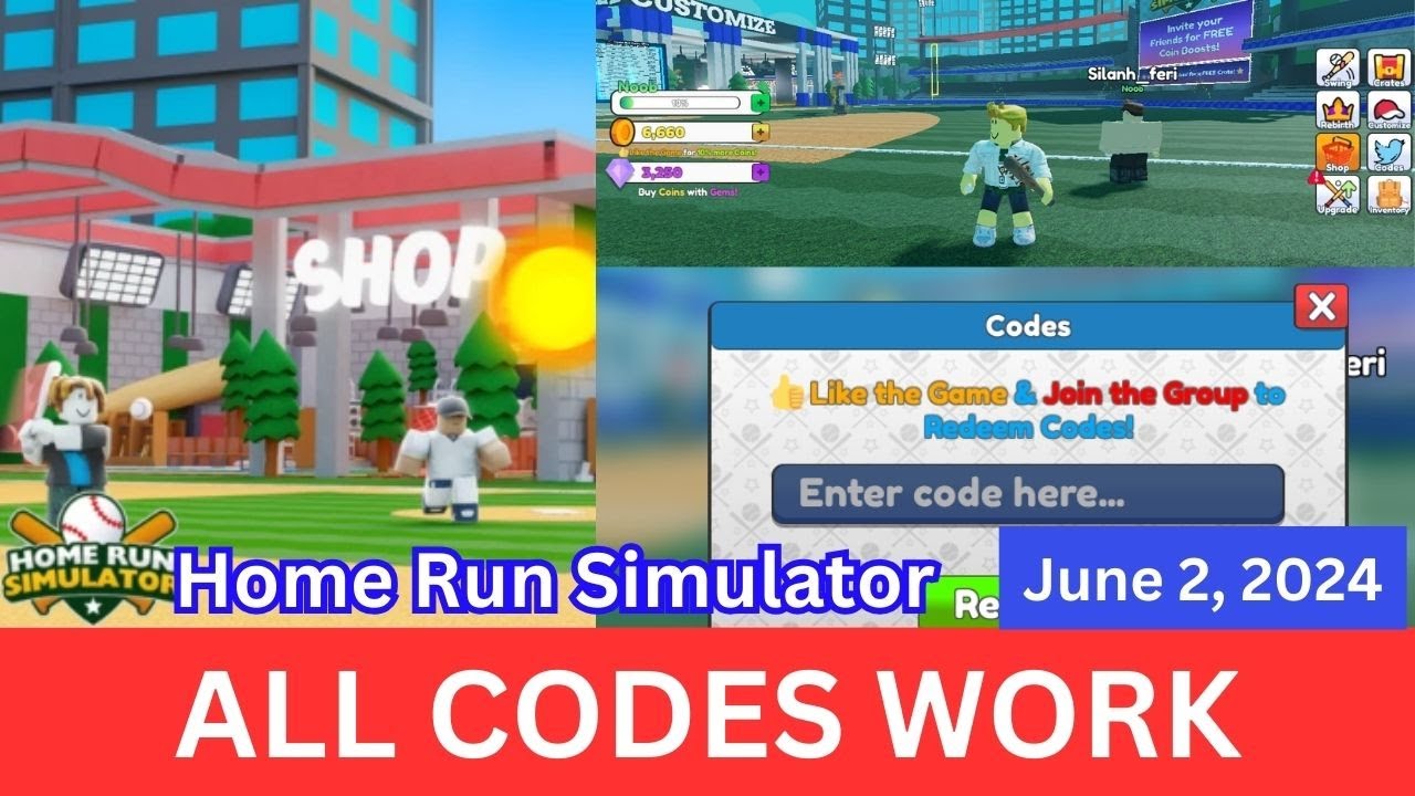 Home Run Simulator Codes 2024: Unlock Upgrades & Boosts!