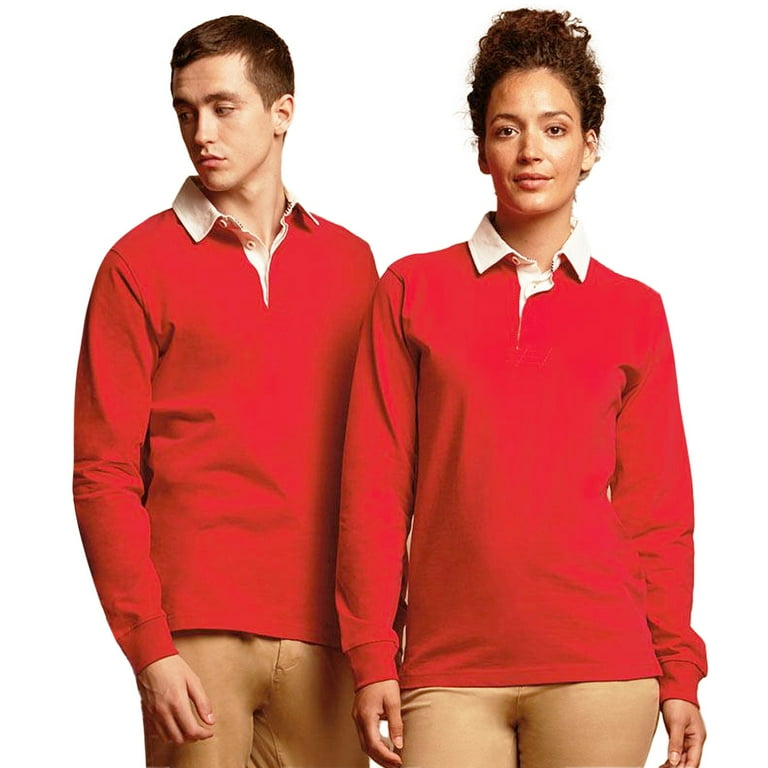 Shop Premium Long Sleeve Rugby Shirts for Men & Women – Free Shipping Available