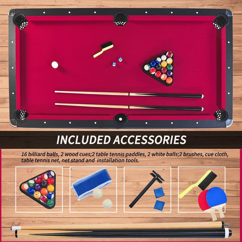 Pool Table with Table Tennis Top: The Ultimate 2-in-1 Game Solution