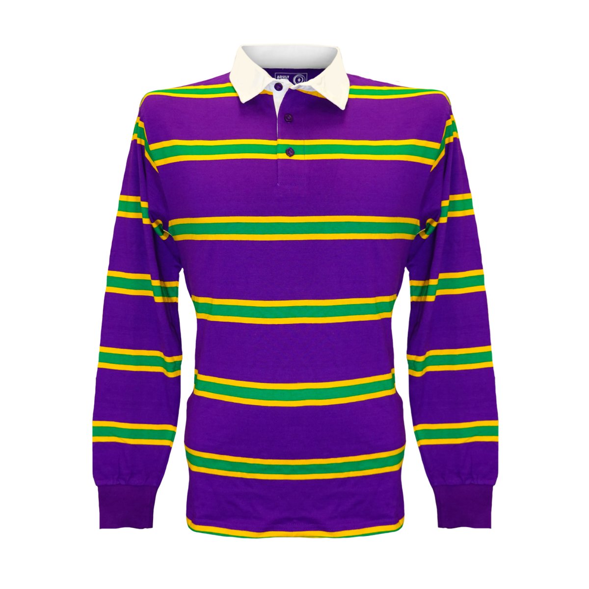 Mardi Gras Rugby Shirts for Men & Women: Bold Colors & Comfort