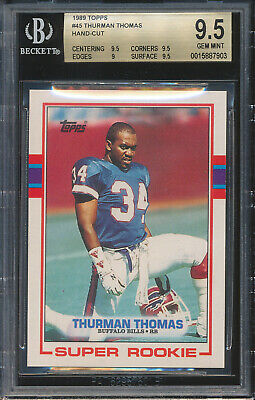 1989 Topps Thurman Thomas 45 Rookie Card - HOF Gem for Collectors