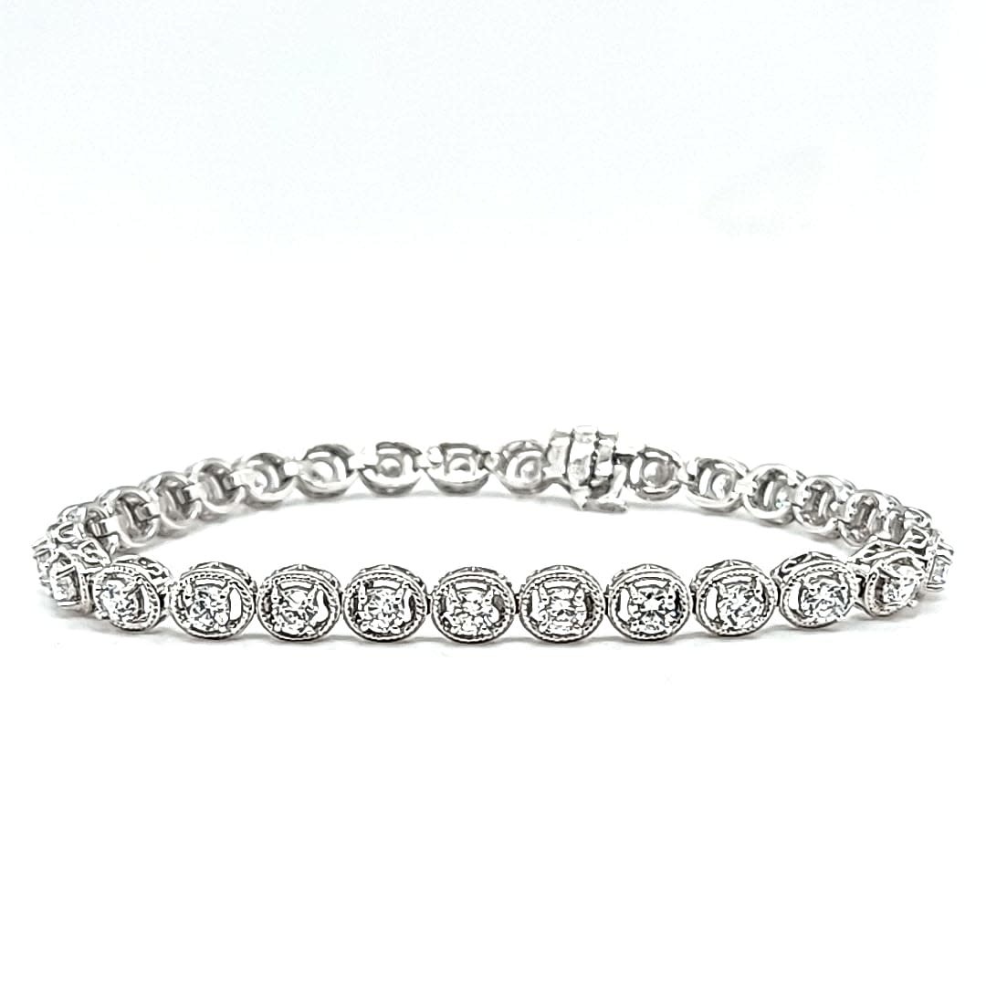 cubic zirconia tennis bracelet