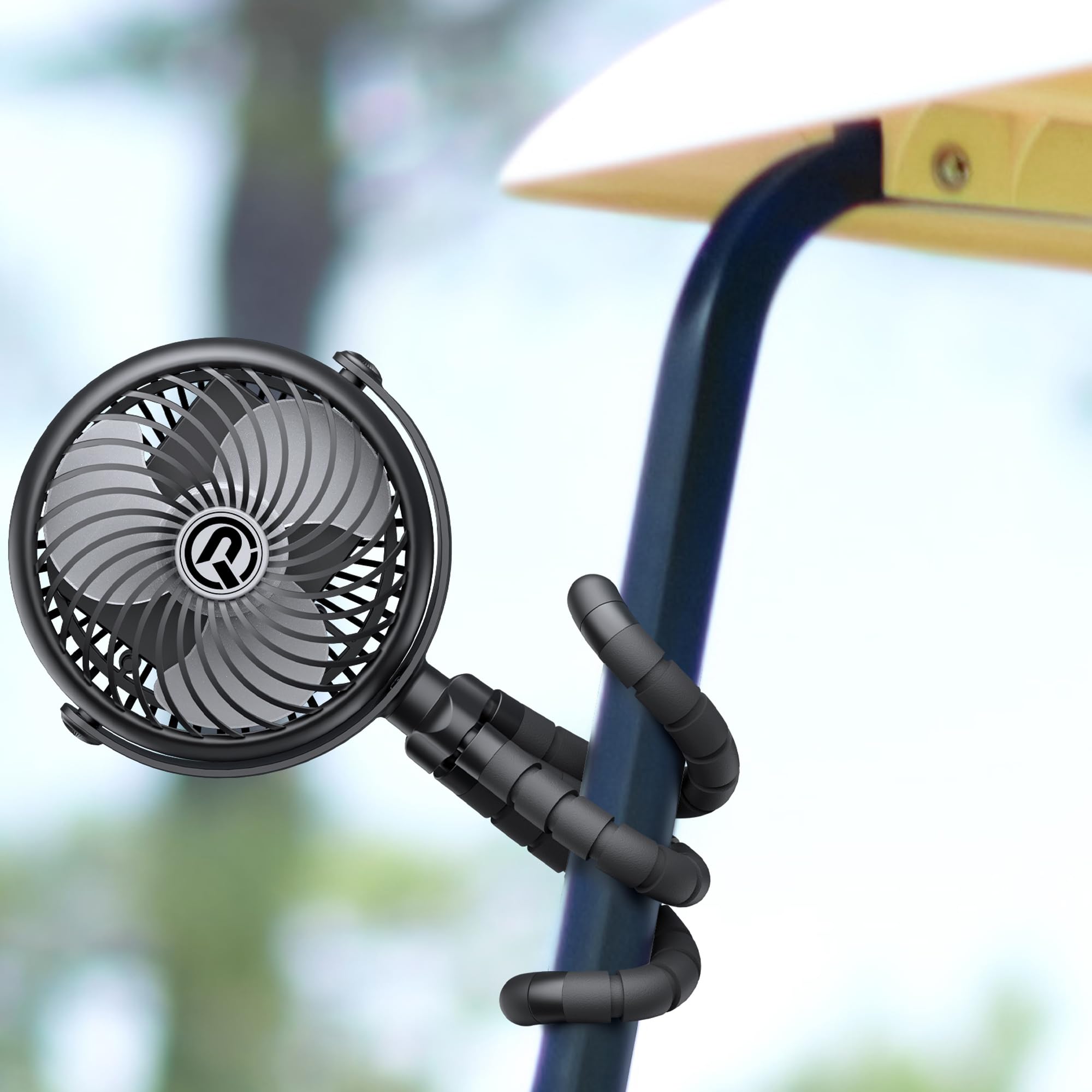 Rechargeable Golf Cart Fan with Flexible Tripod: Stay Cool on the Course