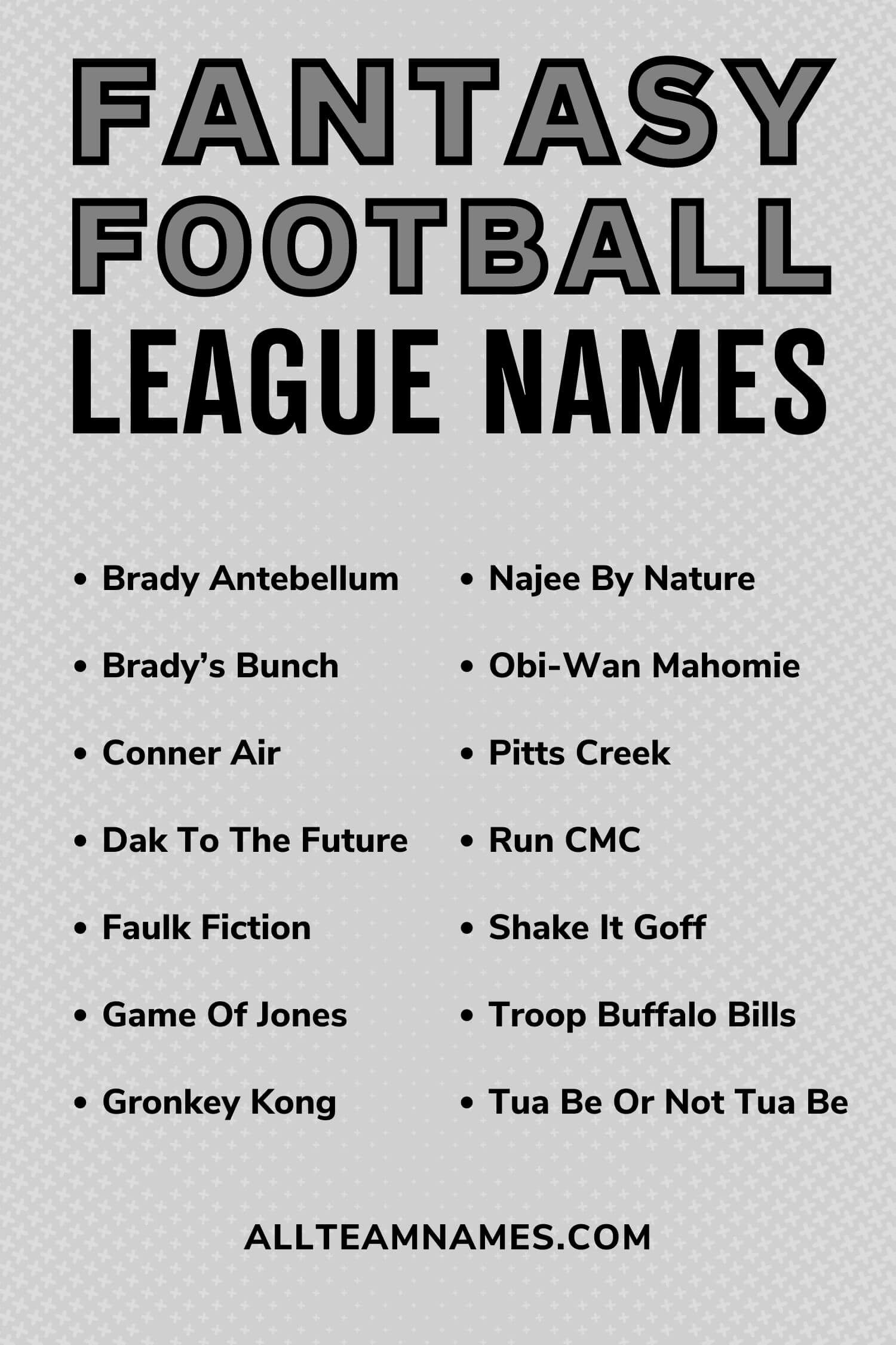 Get Creative with These Raunchy Fantasy Football Team Name Ideas