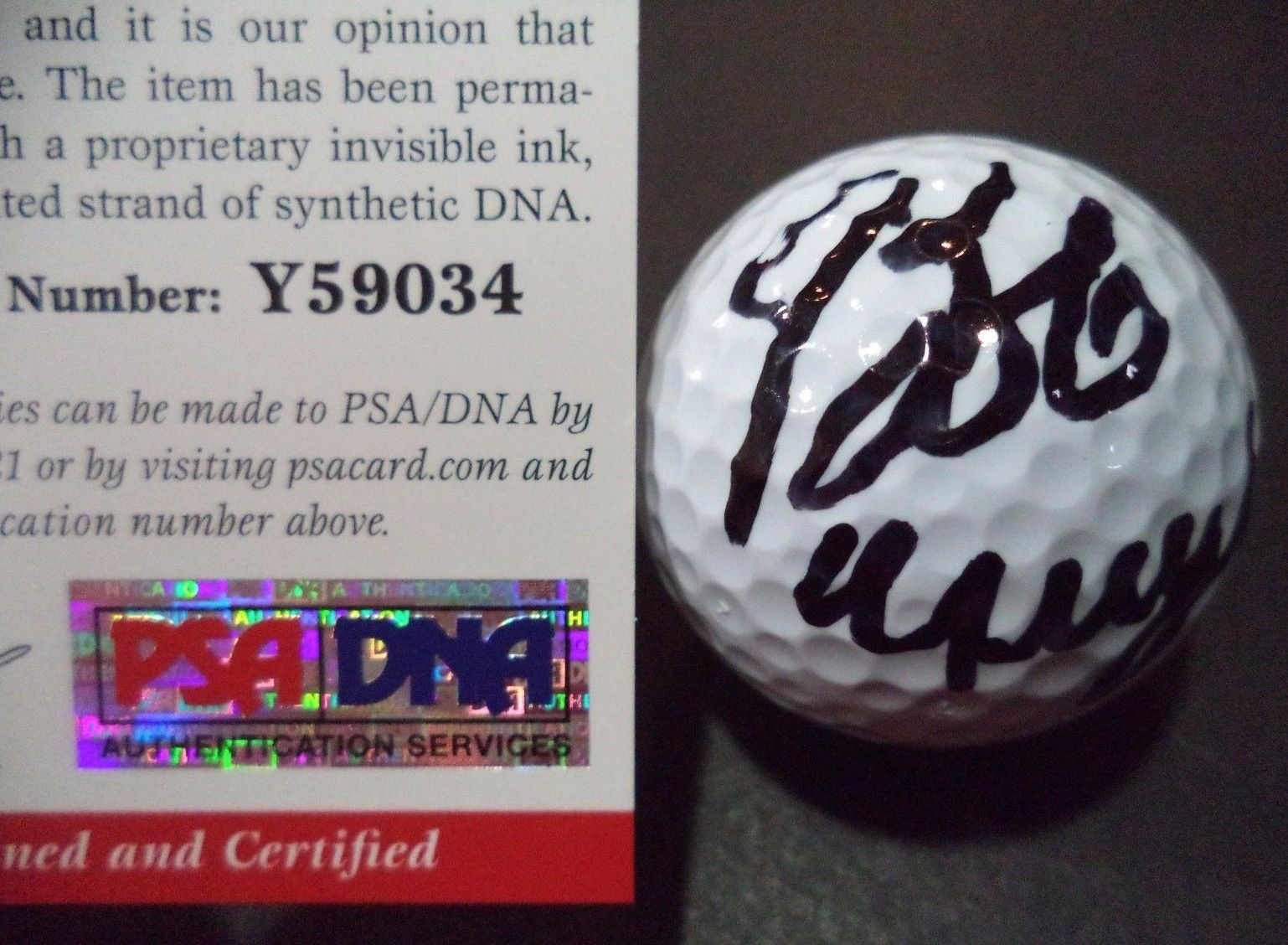 Buy Bob Murphy Signed Golf Ball – Certified Authentic with COA