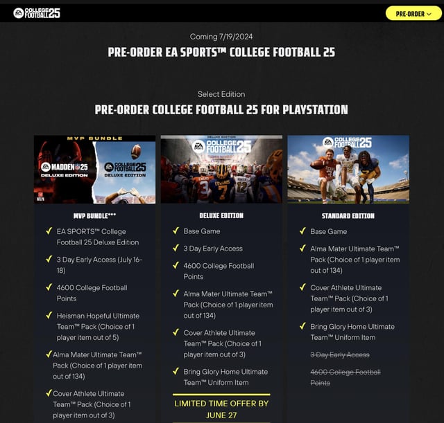 College Football 25 Xbox Key: Play Early and Earn 4600 Points