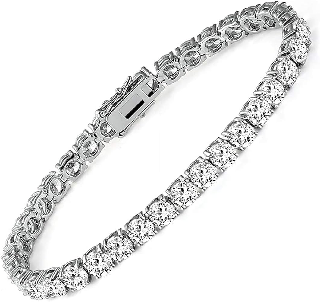 cubic zirconia tennis bracelet