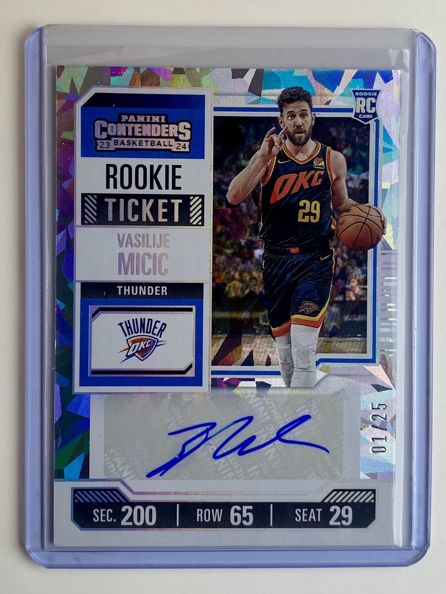 2023-24 Panini Contenders Basketball Vasilije Micic Rookie Ticket Auto 157