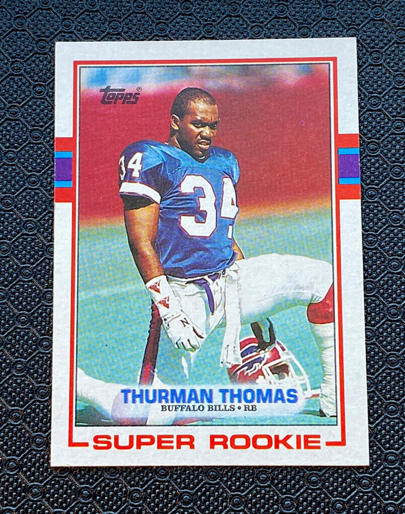 1989 Topps Thurman Thomas 45 Rookie Card - HOF Gem for Collectors