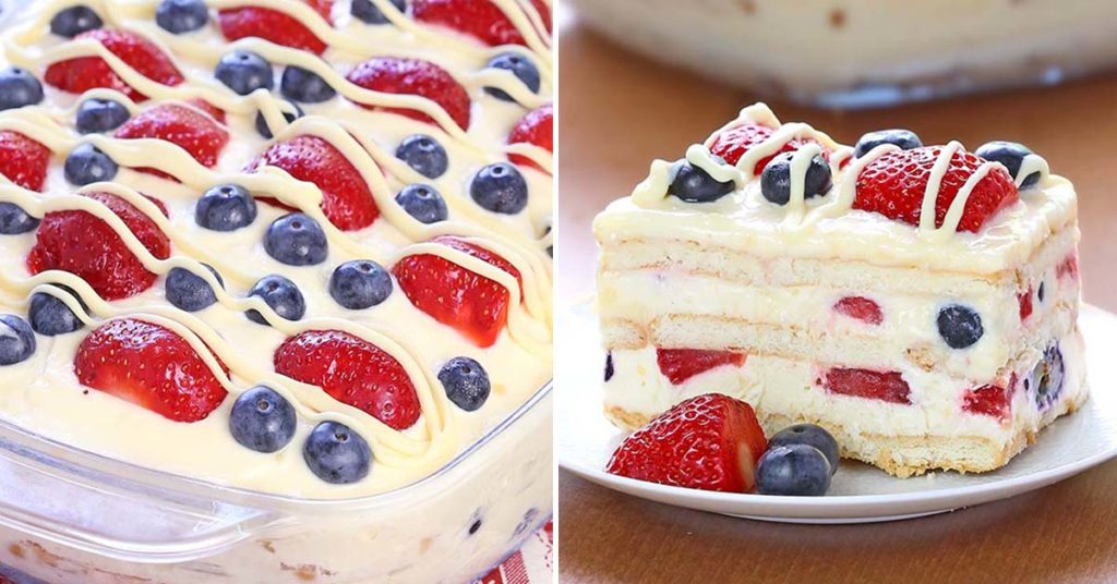 Berry Ice Box Cake with Angel Food Cake: A Refreshing No-Bake Dessert