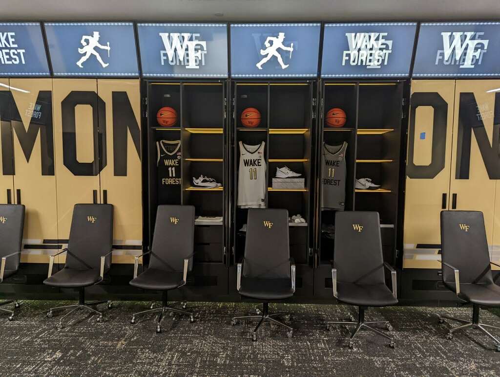 Elevate Your Game with a Black and Gold Basketball Locker Room Makeover