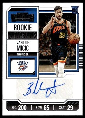 2023-24 Panini Contenders Basketball Vasilije Micic Rookie Ticket Auto 157