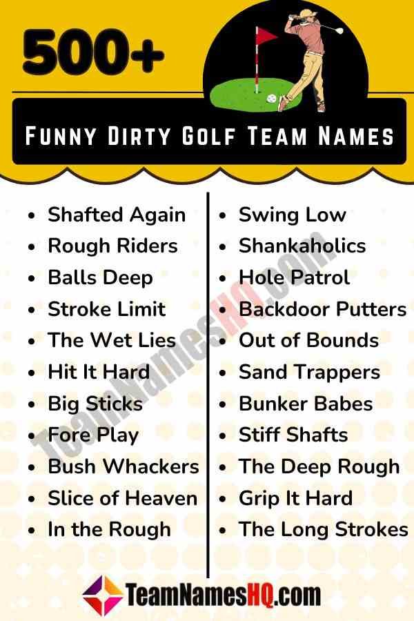 Ultimate List of Hilarious Golf Team Names for Tournaments & Outings