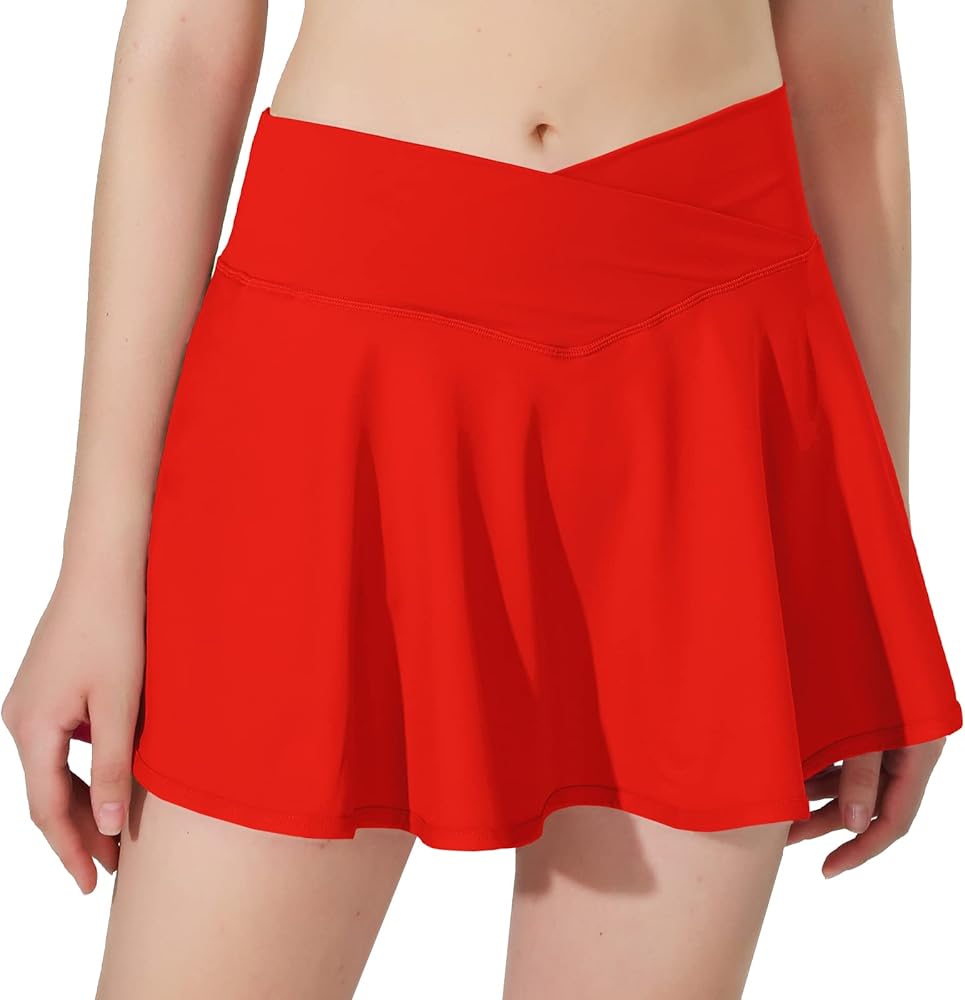 Shop Red Tennis Skirts for Women: High-Waisted, Pleated, and Comfortable