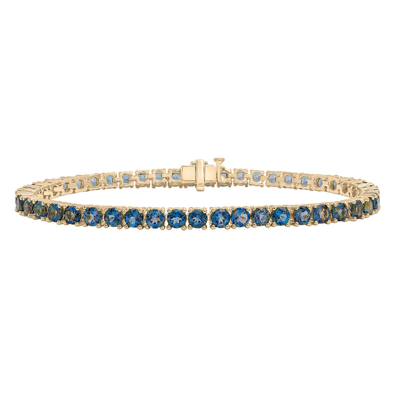 Shop Blue Topaz Gold Vermeil Tennis Bracelets: Unique & Beautiful Designs