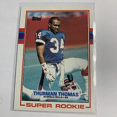 1989 Topps Thurman Thomas 45 Rookie Card - HOF Gem for Collectors