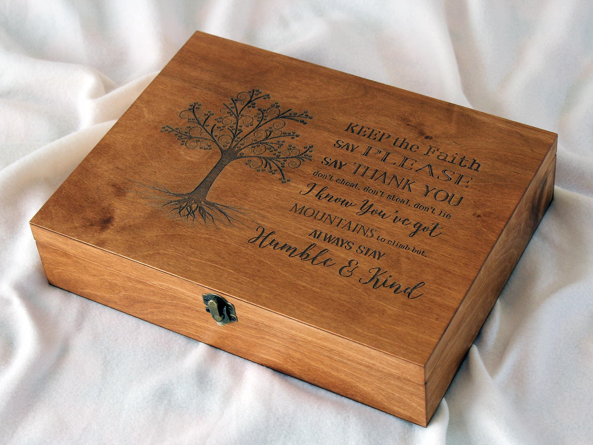 Custom Engraved Memorial Box | Cherish Memories with a Keepsake Box