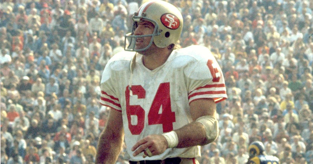 49ers Honor Dave Wilcox with 64 Helmet Decal