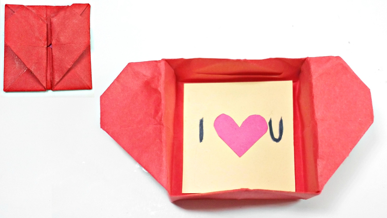 Valentines Day Gift Idea: How to Make an Origami Heart Box