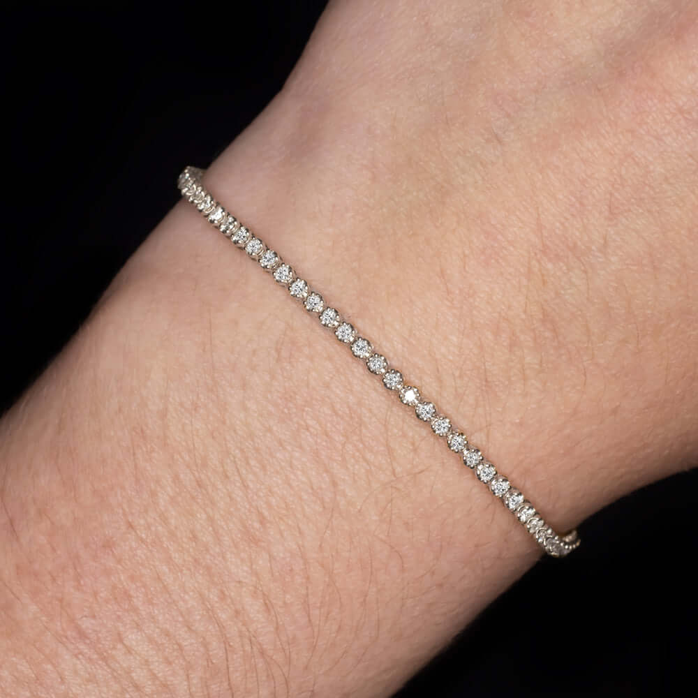 Classic White Gold Tennis Bracelet with Brilliant Diamonds | Luxury Jewelry for Every Day