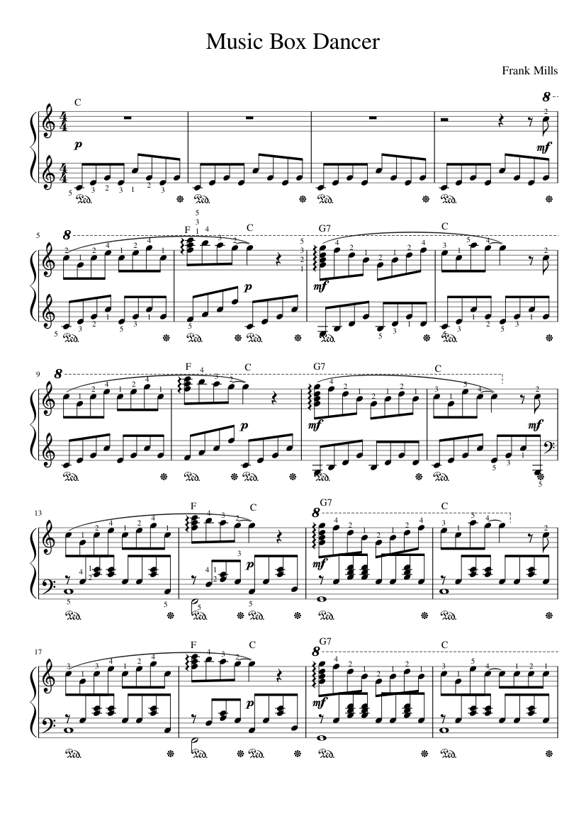 Easy Music Box Dancer Piano Sheet Music: Simplifies Your Learning