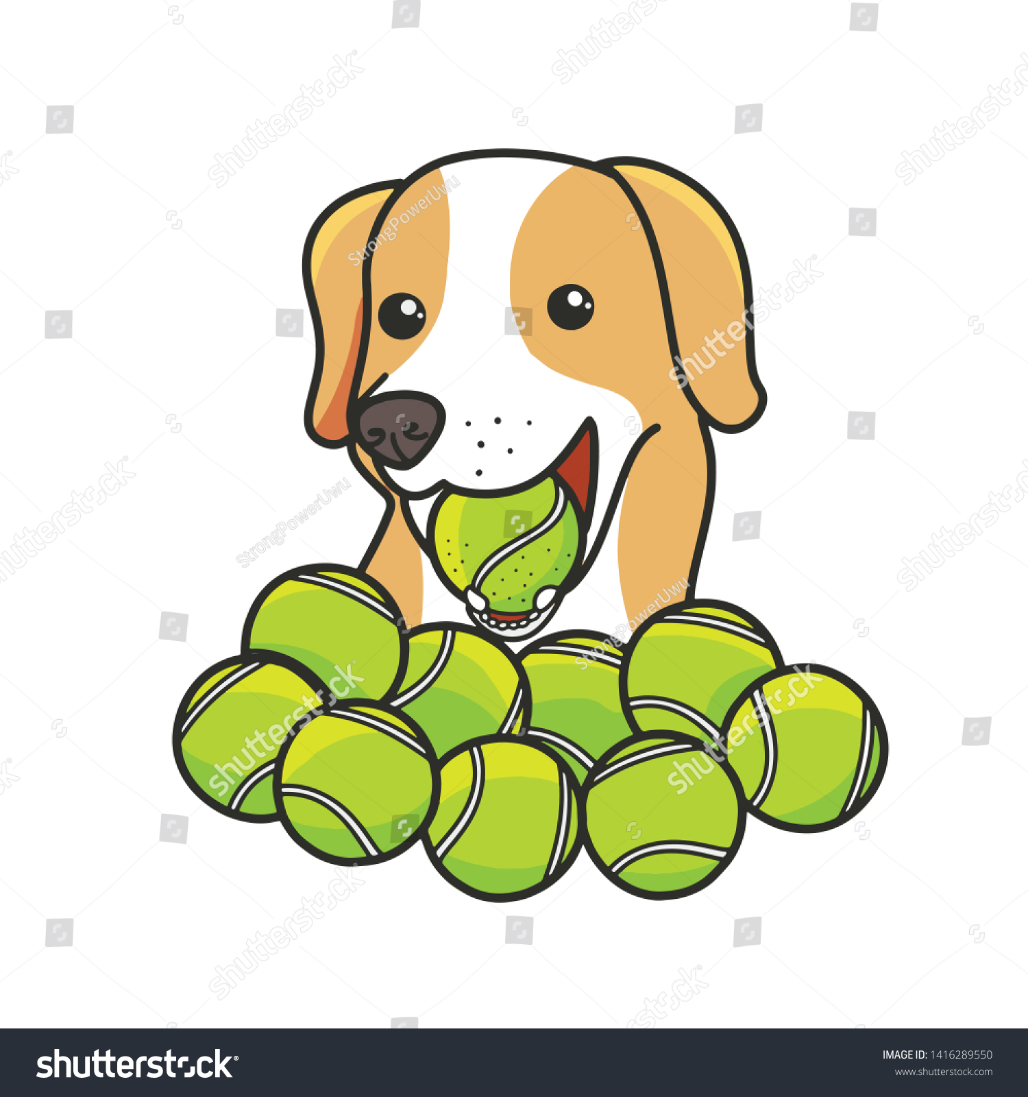 The Cute Symbolism of a Dog with a Tennis Ball