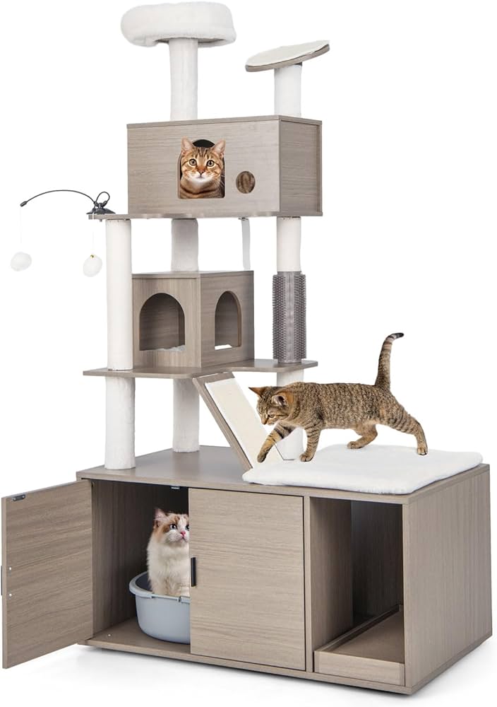 Hidden cat tree with litter box is it good or not