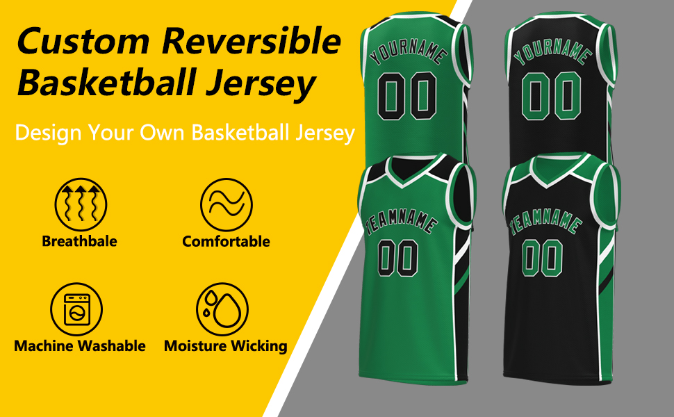 Custom Reversible Basketball Jerseys Design Your Own Now