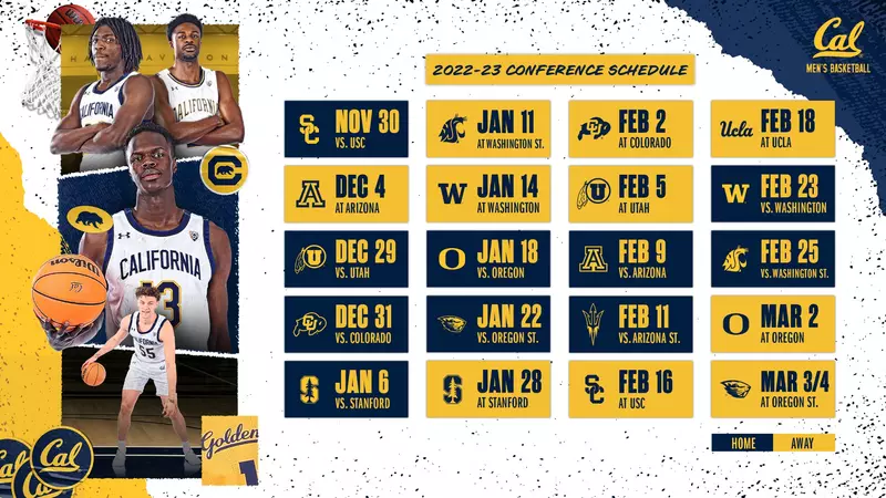 Cal Mens Basketball Schedule Released: Key Games and Matchups