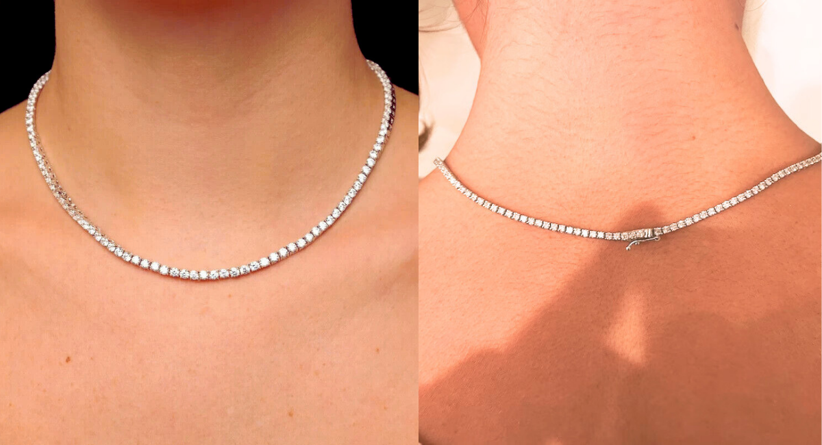 How to choose a lab grown diamond tennis necklace: A simple guide.