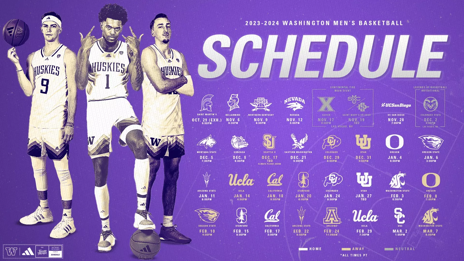 Get the Latest Washington Basketball Schedule and Never Miss a Game