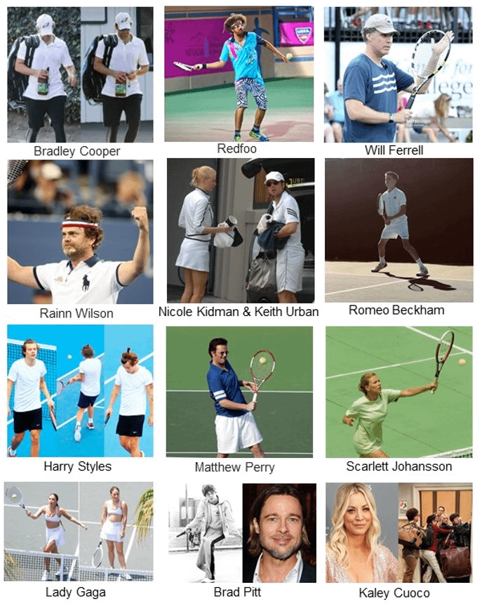 Who are some famous people who play tennis? You might be surprised!