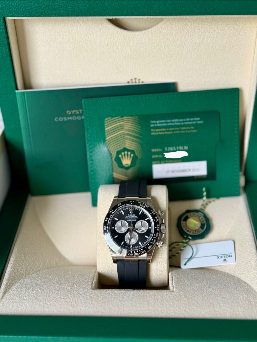 Where to Buy New Rolex Daytona 10/2023 126519LN Oysterflex Box and Papers.