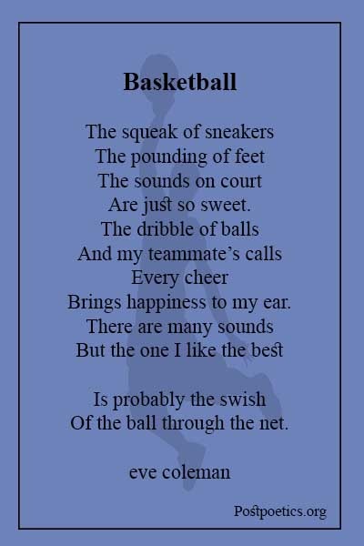 Short and sweet basketball poems: enjoy quick rhymes about the sport